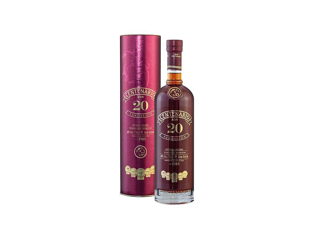 RON CENTENARIO FUNDACIÓN 20 SISTEMA SOLERA RUM 40% 0,7L (tuba)