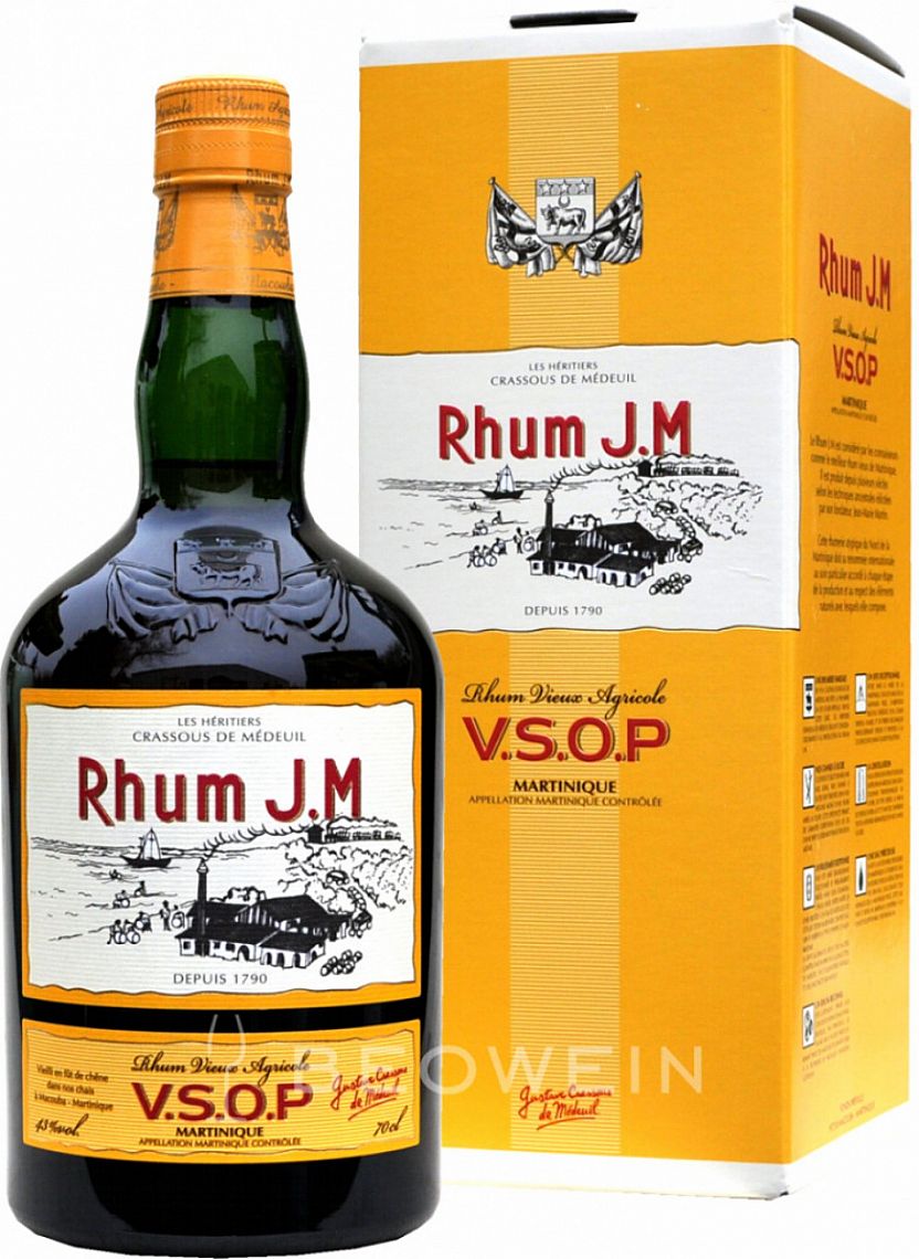 J.M Rhum VSOP 43% 0,7 l (karton)