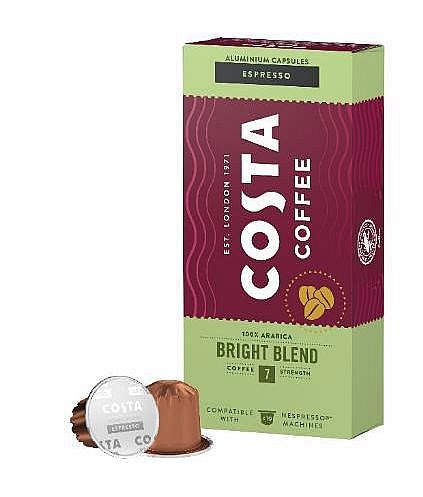 COSTA COFFEE BRIGHT BLEND KÁVOVÉ KAPSLE PRO NESPRESSO 10 ks