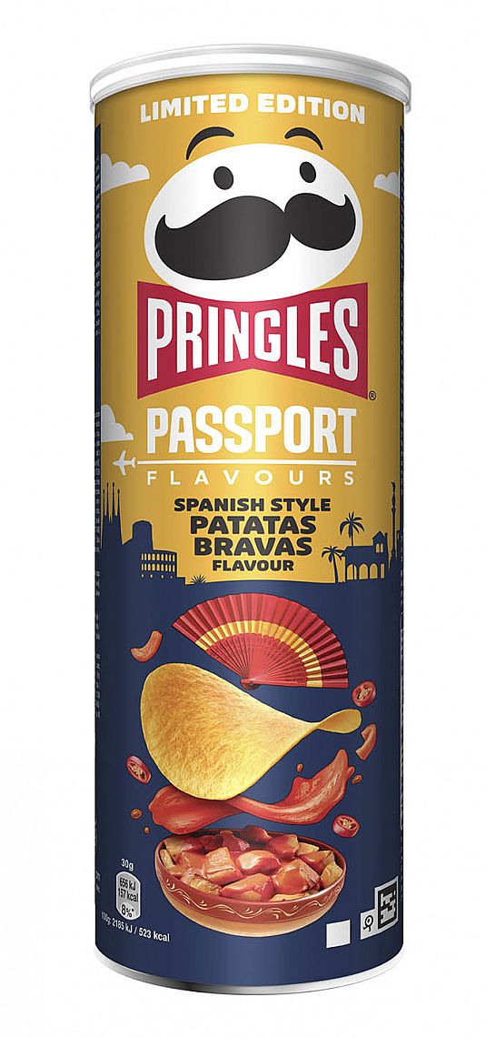 PRINGLES PASSPORT FLAVOURS SPANISH STYLE PATATAS BRAVAS 165 g