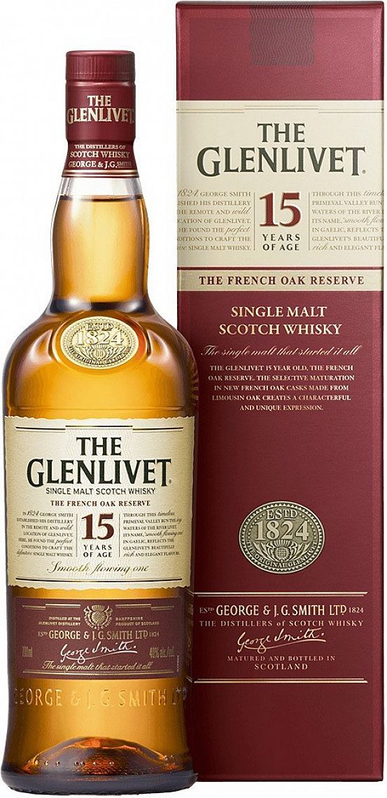 Glenlivet 15y 40% 0,7 l (holá láhev) Glenlivet 15y 40% 0,7 l (holá láhev)