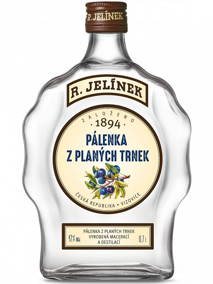 R. JELÍNEK PÁLENKA Z PLANÝCH TRNEK 42% 0,7L (holá láhev)