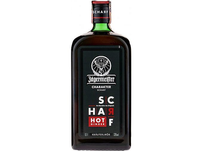 JÄGERMEISTER SCHARF Hot Ginger 33% 0.7L (holá láhev)