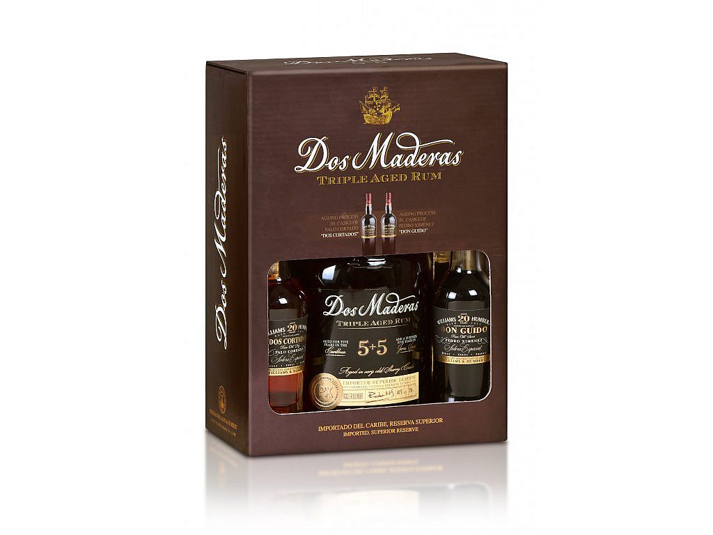 Dos Maderas P.X. 5y + 5y Sherry 40% 0,7 l (dárkové balení 2x MINI Sherry)