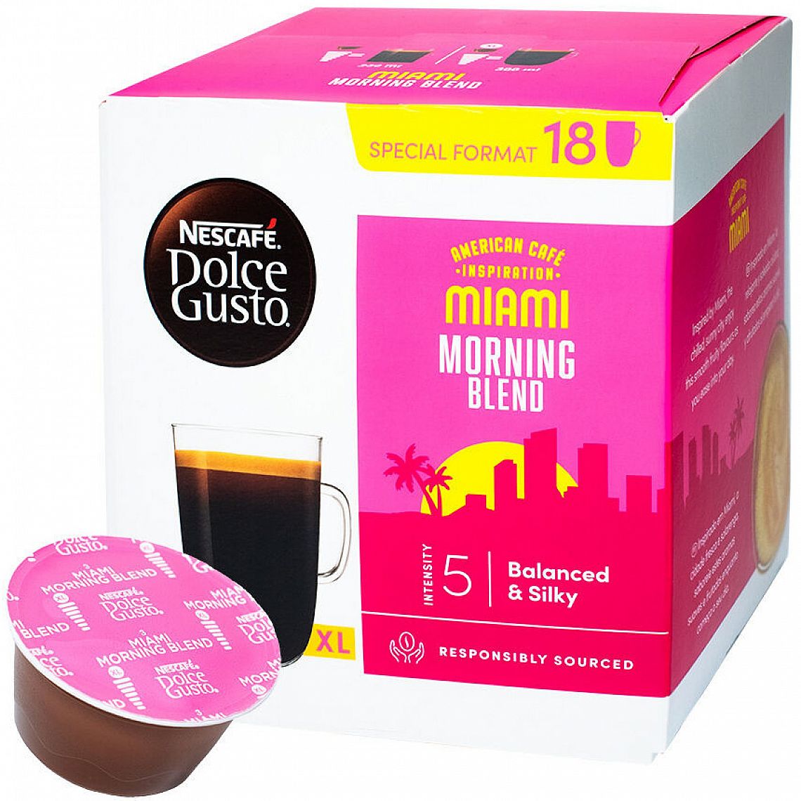 Nescafé Dolce Gusto Grande Miami kávové kapsle 18 ks