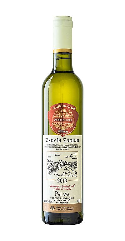 Znovín Znojmo PÁLAVA 2019 TERROIR CLUB výběr z hroznů 0,5 l