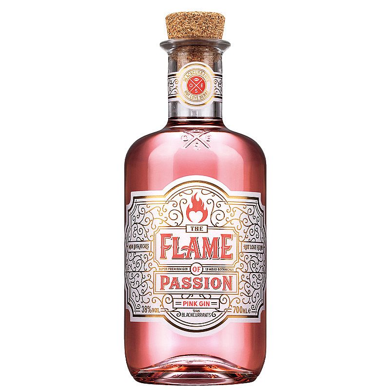 FLAME OF PASSION PINK GIN 0.7L 38% (holá láhev)