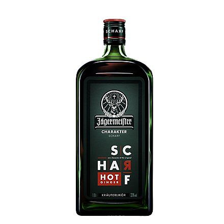 JÄGERMEISTER SCHARF Hot Ginger 33% 1L (holá láhev)