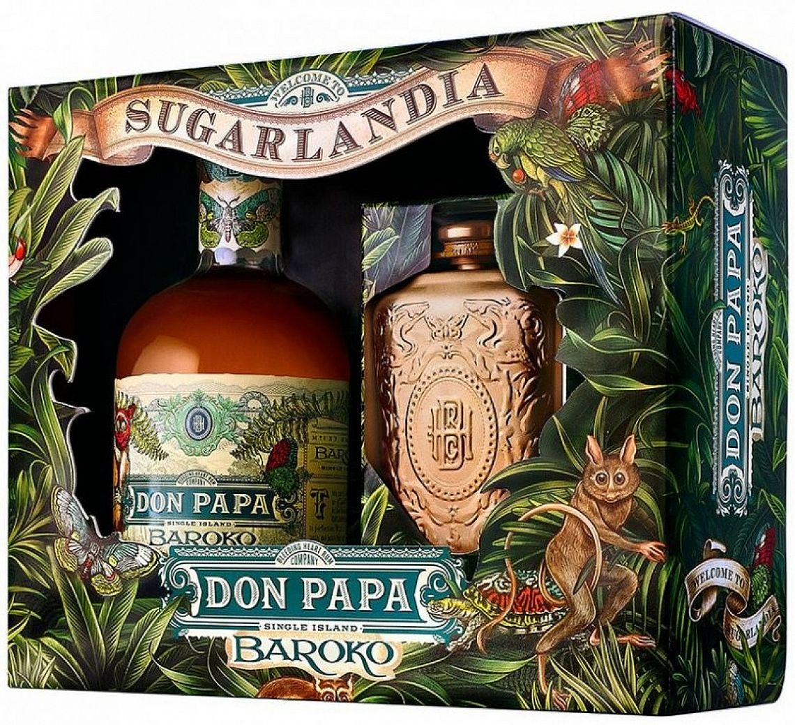 Don Papa Baroko 40% 0,7 l (dárkové balení placatka)