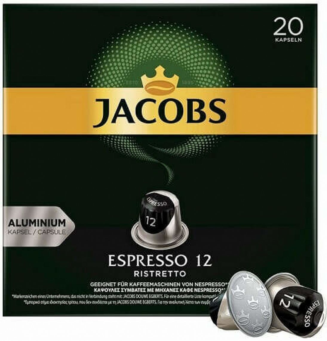 Jacobs Espresso Ristretto inenzita 12 20 ks