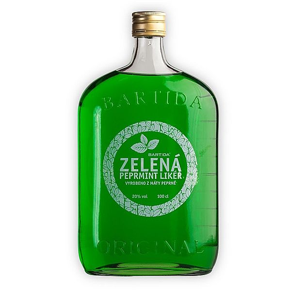 BARTIDA ZELENÁ PEPRMINT 20% 1L (holá láhev)