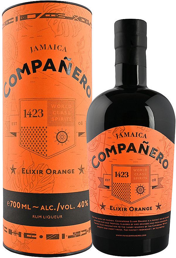 1423 Aps Ron Compaňero Elixir Orange 40% 0,7 l (tuba)