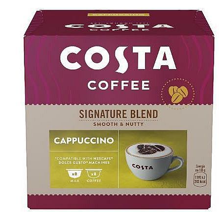 COSTA COFFEE SIGNATURE BLEND CAPPUCCINO KAPSLE 8 PORCÍ