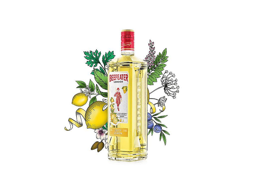 Beefeater Zesty Lemon 37,5 % 1 l (holá láhev)