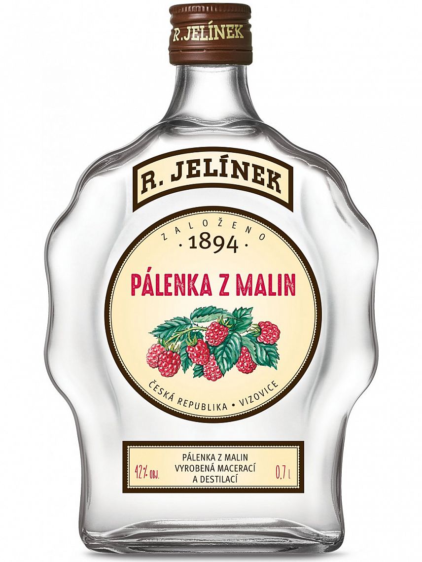 R. JELÍNEK MALINOVICE 42 % 0,7L (holá láhev)