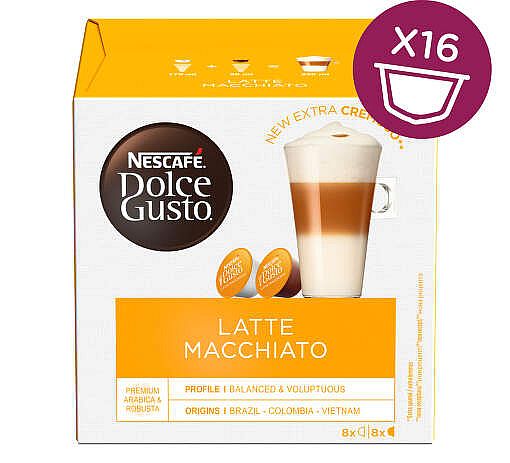 NESCAFÉ DOLCE GUSTO LATTE MACCHIATO KÁVOVÉ KAPSLE 16ks