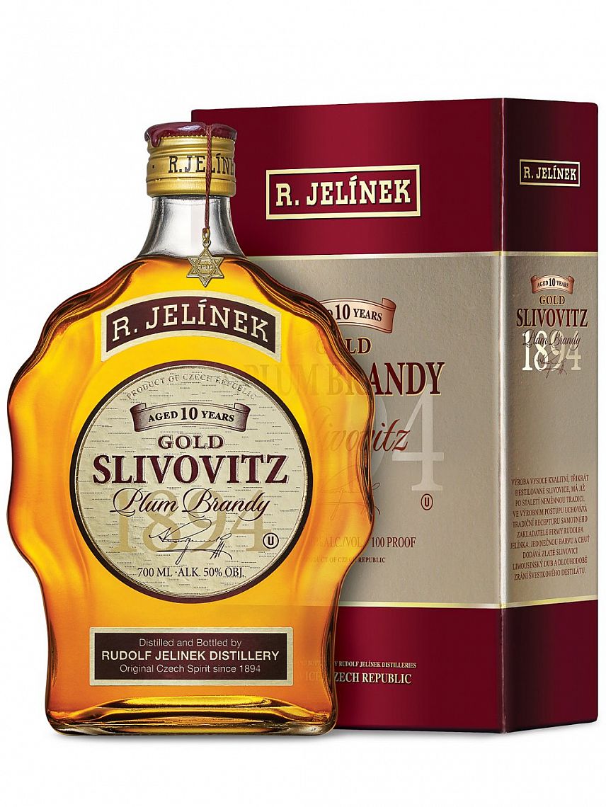 R. JELÍNEK SLIVOVICE KOSHER ZLATÁ  10y 50% 0,7L (karton)