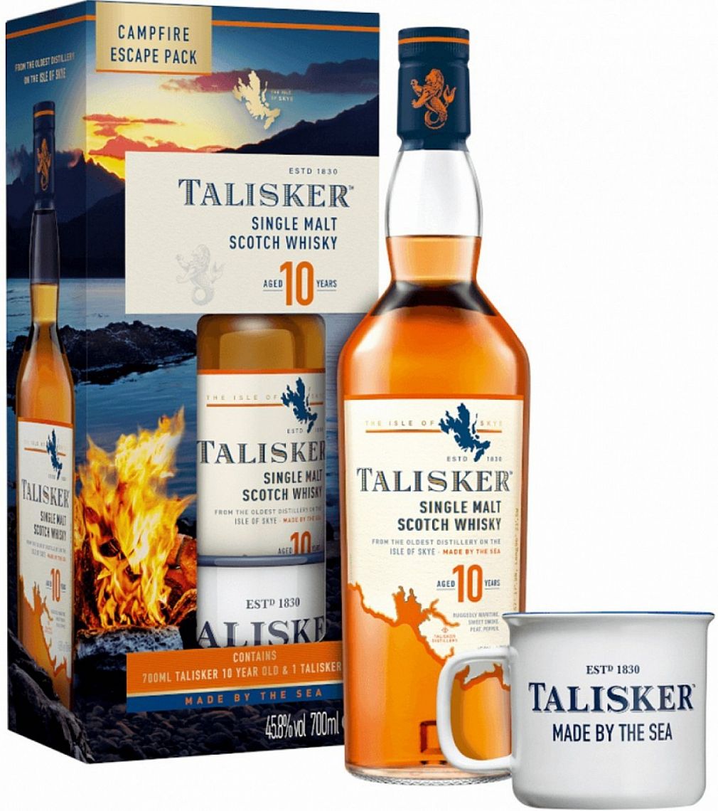 TALISKER 10y 45,8% 0,7L (dárkové balení plechový hrnek)