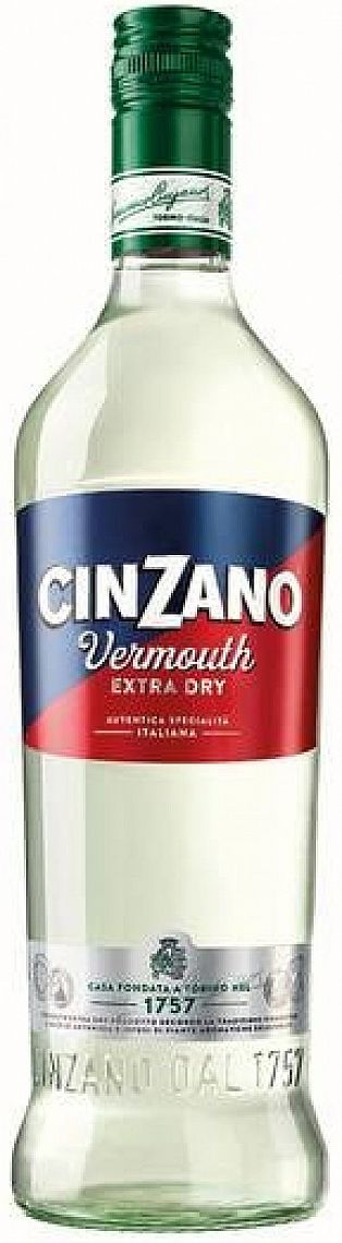 Cinzano Vermouth Extra Dry 18% 0,75 l (holá láhev)