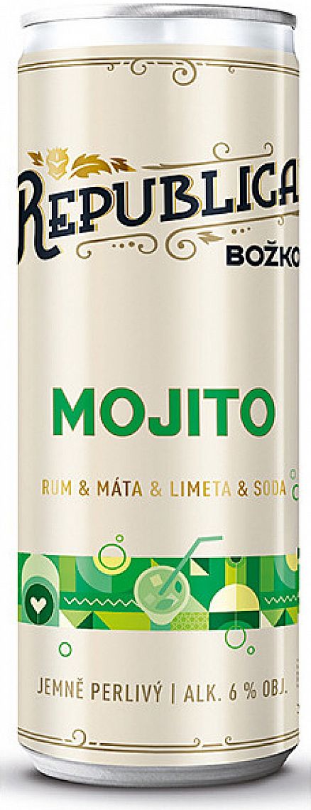 Republica Mojito Rum Máta Limetka Soda 6% 0,25 ml (plech)