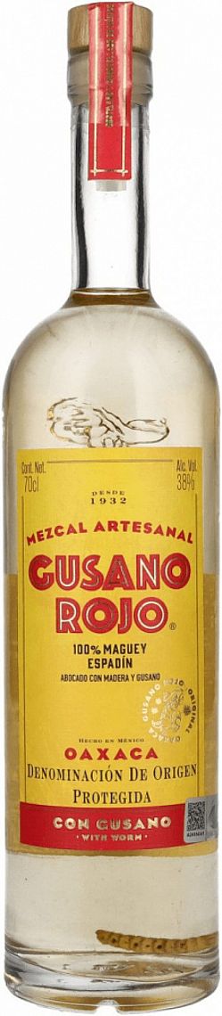 Gusano Rojo 38% 0,7 l (holá láhev)