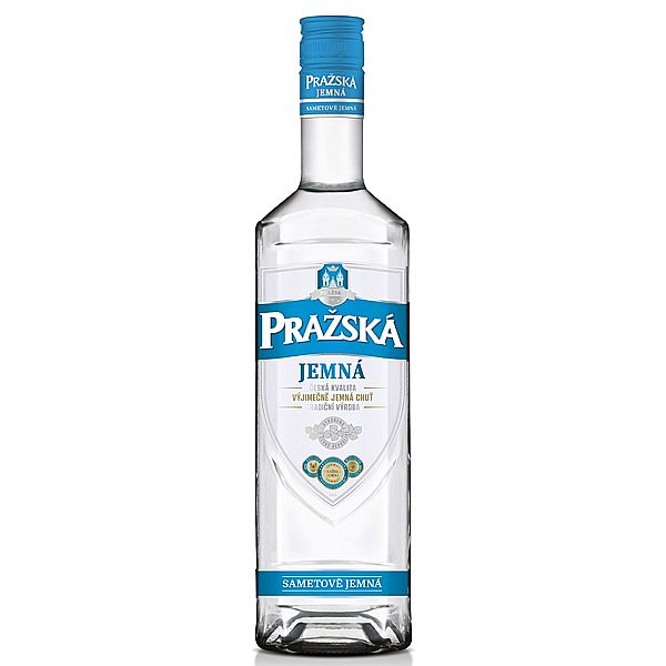 PRAŽSKÁ VODKA JEMNÁ 30% 0,5L (holá láhev)