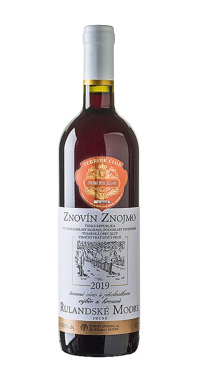 Znovín Znojmo RULANDSKÉ MODRÉ 2019 TERROIR CLUB výběr z hroznů 0,75 l