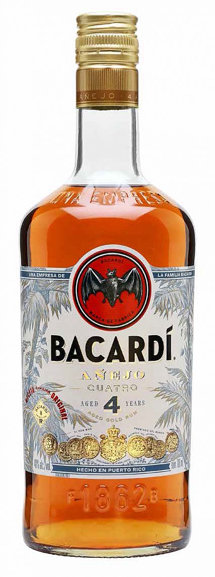 Bacardi Anejo Cuatro 4y 40% 0,7 l (holá láhev)