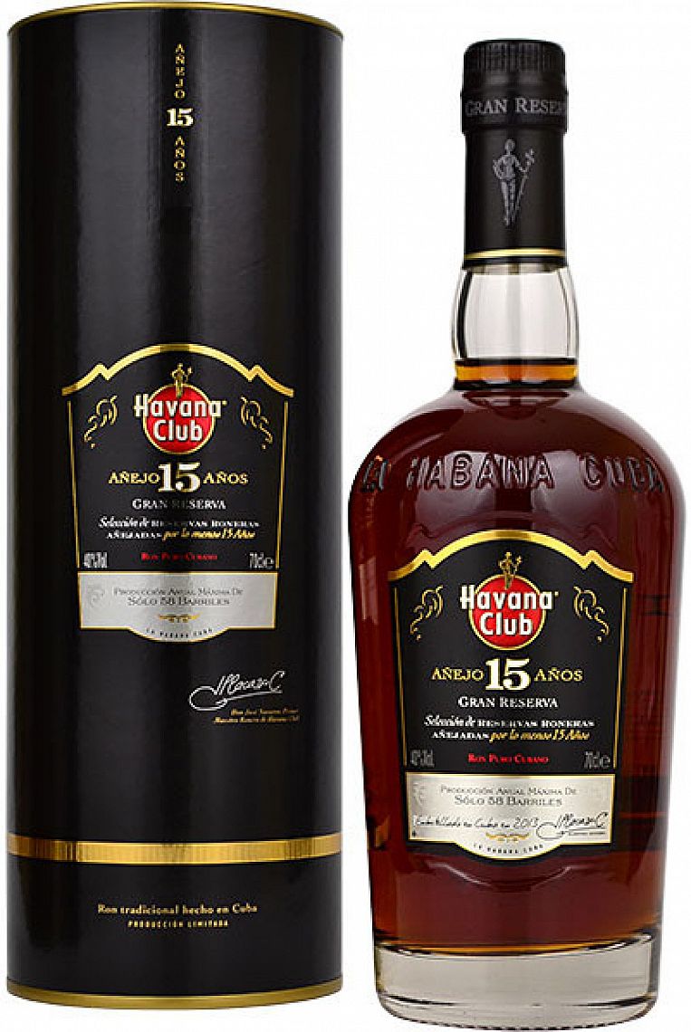 Havana Club Anejo 15y 40% 0,7 l (tuba)