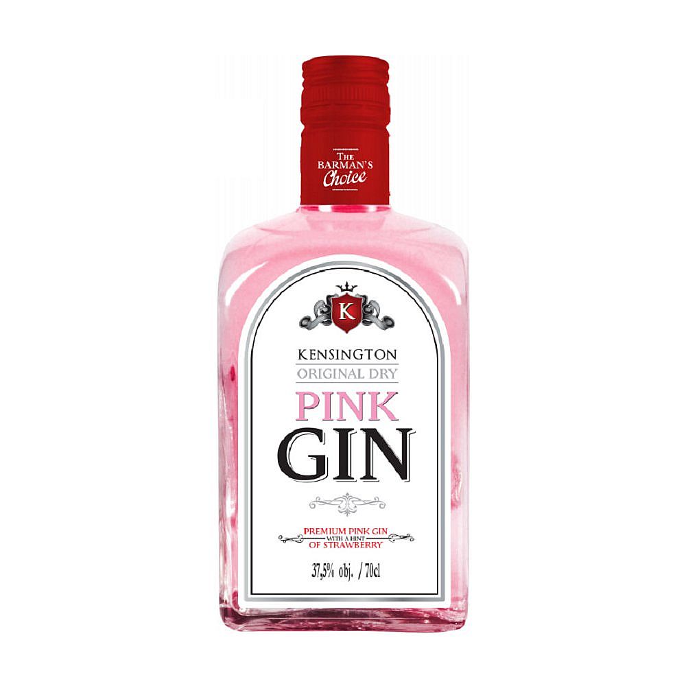 KENSINGTON DRY GIN PINK 37,5% 0,7L (holá láhev)