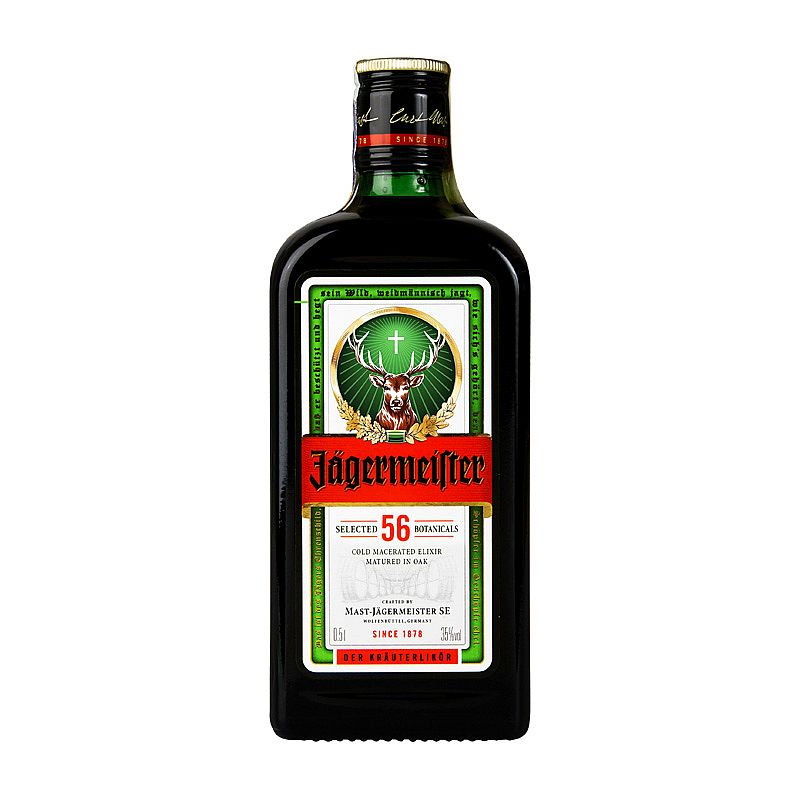 JÄGERMEISTER 35% 0,5L (holá láhev)