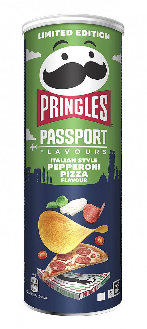 PRINGLES PASSPORT FLAVOURS ITALIAN STYLE PEPPERONI PIZZA 165 g