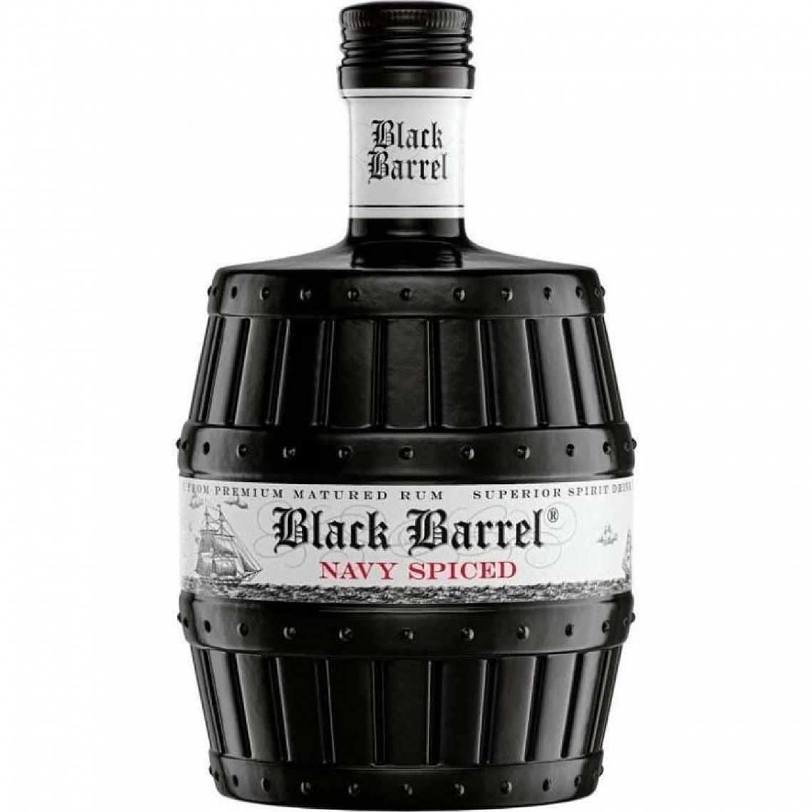 A.H. Riise Black Barrel Navy Spiced Rum Old Edition 40% 0,7 l (holá láhev)