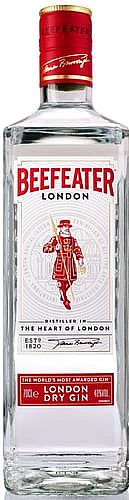 BEEFEATER LONDON DRY GIN 40% 1L (holá láhev)