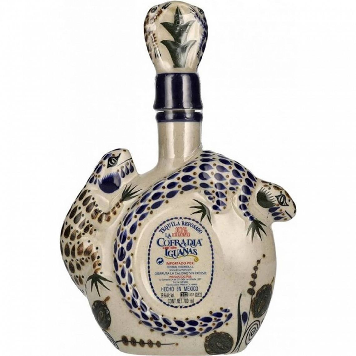 TEQUILA COFRADIA IGUANAS REPOSADO 0,7L 38%