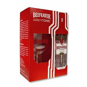 BEEFEATER LONDON DRY GIN 40% 0,7L (dárkové balení sklenice)