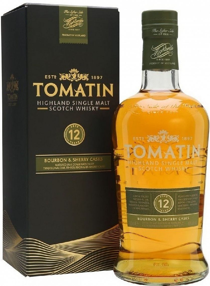 Tomatin Bourbon & Sherry Casks 12y 43% 1 l (karton)