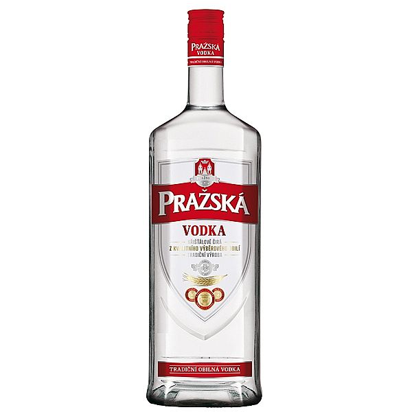 PRAŽSKÁ VODKA 37,5% 1L (holá láhev)