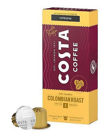 COSTA COFFEE COLOMBIA ROAST KÁVOVÉ KAPSLE PRO NESPRESSO 10KS