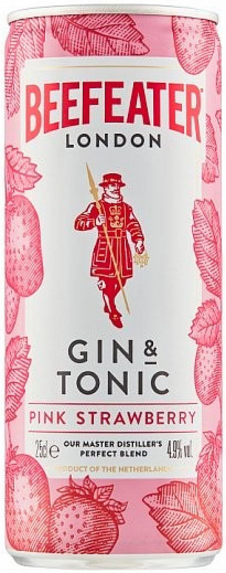 Beefeater Pink & Tonic 4,9% 0,25 l (plech)