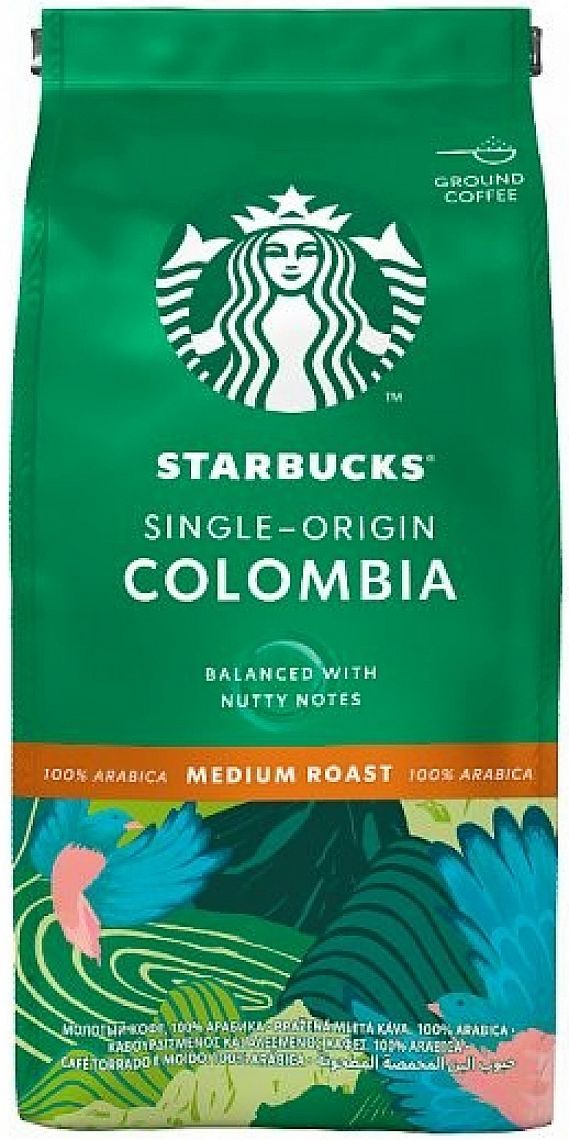 Starbucks Single Origin Colombia mletá Káva 200 g