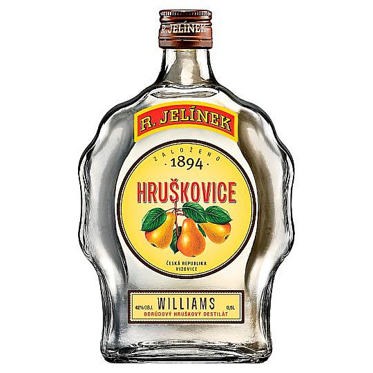 R. JELÍNEK HRUŠKOVICE WILLIAMS BUDÍK 42% 0,5L (holá láhev)