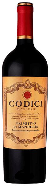 Codici Masserie Primitivo di Manduria 2022 DOC, 0,75l