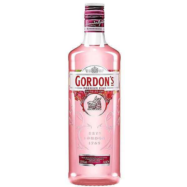 GORDON'S PREMIUM PINK GIN 37,5% 1L (holá láhev)