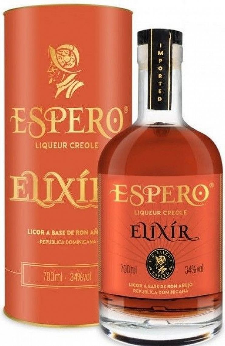 Espero Creole Elixír Caribbean 34% 0,7 l (tuba)