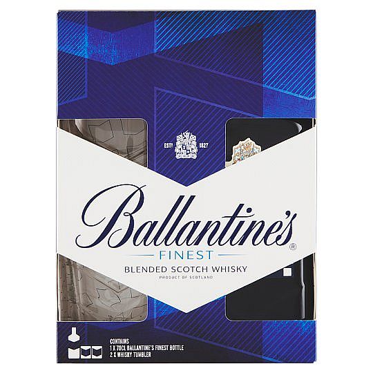 BALLANTINES 40% 0,7L (dárkové balení 2 sklenice)