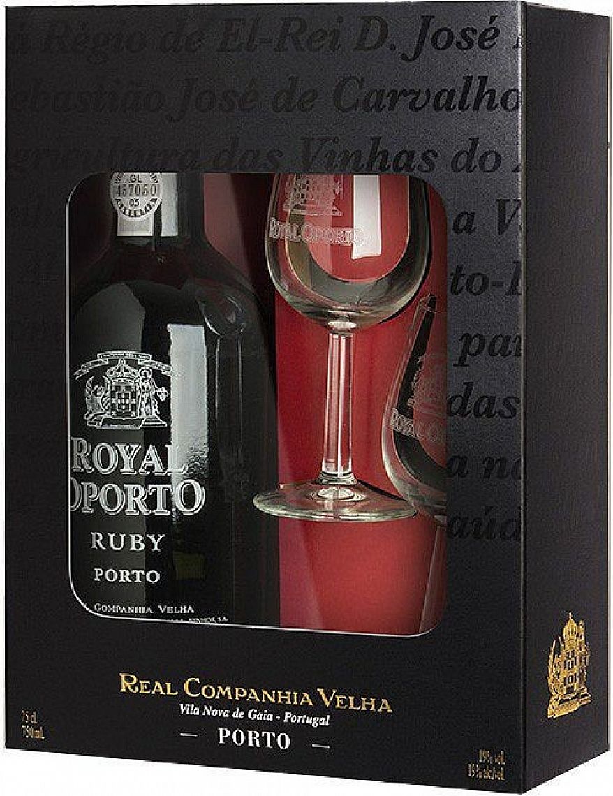 Royal Oporto Ruby 19% 0,75 l (dárkové balení 2 sklenice)