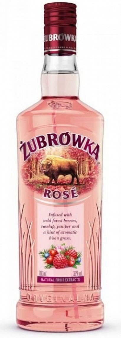 Zubrowka Rose Vodka 32% 0,5 l (holá láhev)