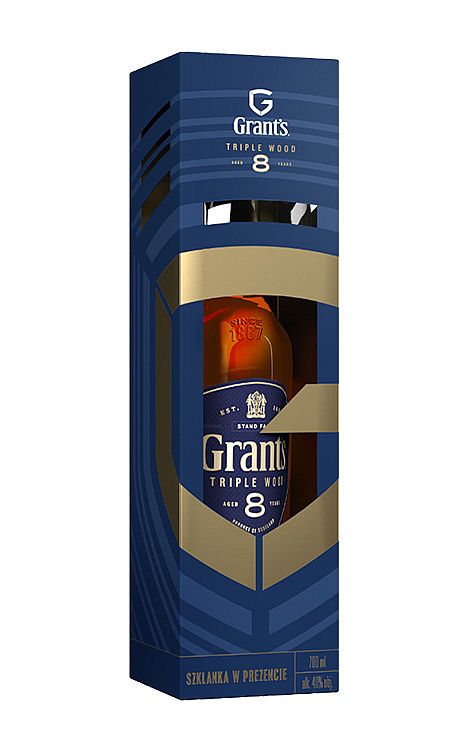 Grants Triple Wood 8y 40% 0,7 l (holá láhev)