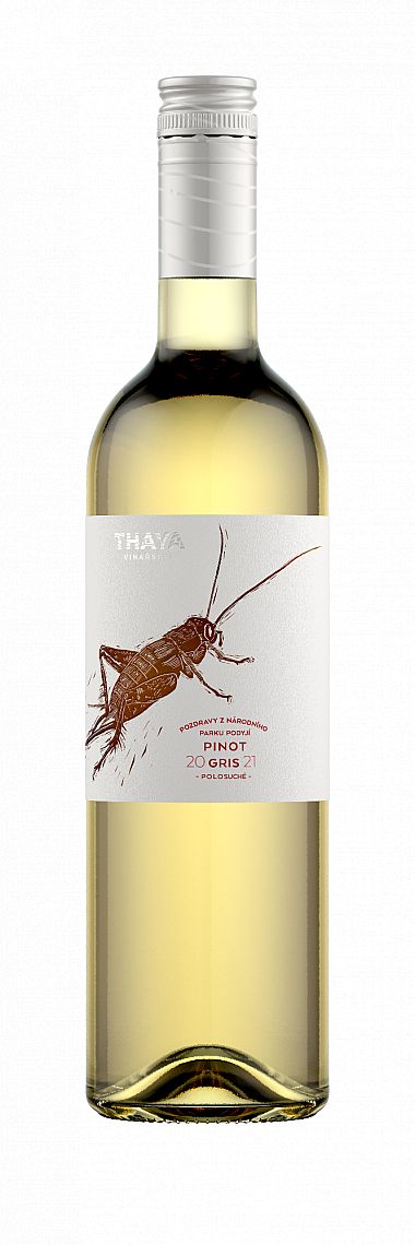 Pinot Gris, pozdní sběr, 2021, Thaya, polosuché, O,75 l